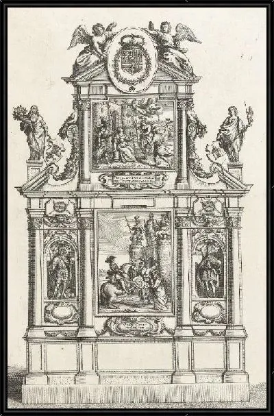 Картина Триумфальная арка с представлениями старого замка (1635-1636)