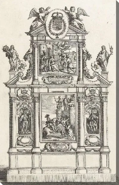Картина Триумфальная арка с представлениями старого замка (1635-1636)