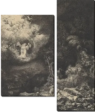 Картина Явление ангелов среди пастухов (1634)