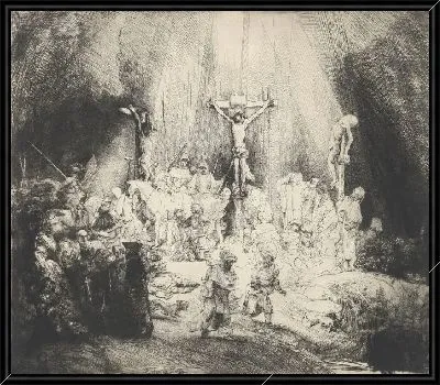 Картина Распятый Христос между двумя разбойниками (1653)