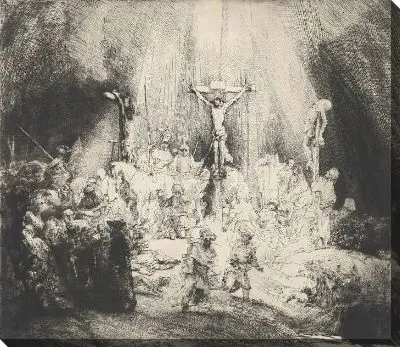 Картина Распятый Христос между двумя разбойниками (1653)