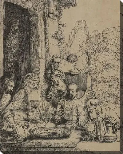 Картина Авраам и ангелы (1656)