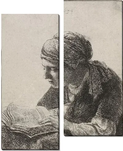 Картина Читающая женщина (1634)