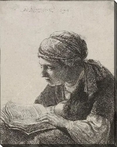 Картина Читающая женщина (1634)