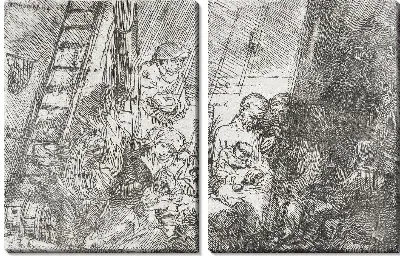 Картина Обрезание в конюшне (1654)