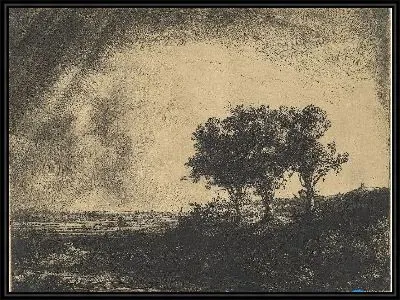 Картина Три дерева (1643)