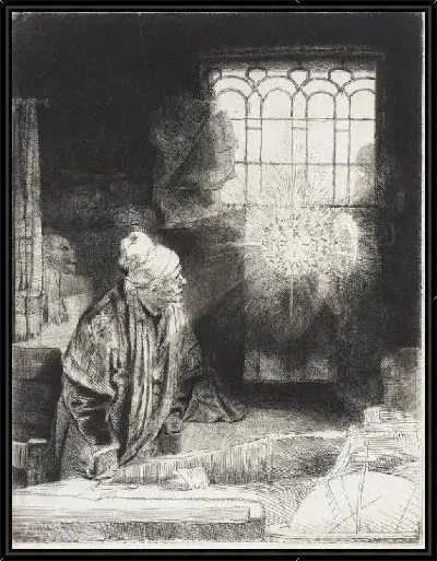 Картина Фауст в своей студии (1652)