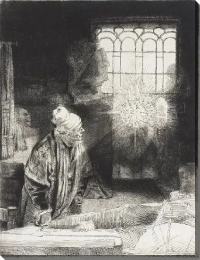 Картина Фауст в своей студии (1652)