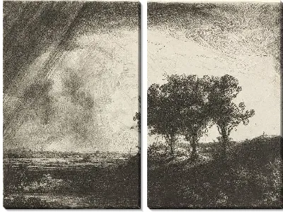 Картина Три дерева (1643)