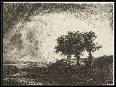 Картина Три дерева (1643)