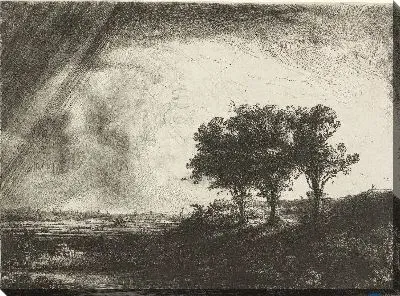 Картина Три дерева (1643)