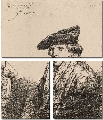 Картина Молодой человек в бархатной шапочке (1637)