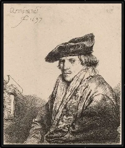 Картина Молодой человек в бархатной шапочке (1637)