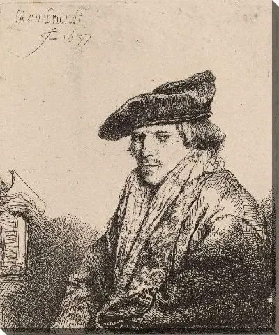 Картина Молодой человек в бархатной шапочке (1637)