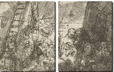 Картина Обрезание в конюшне (1654)
