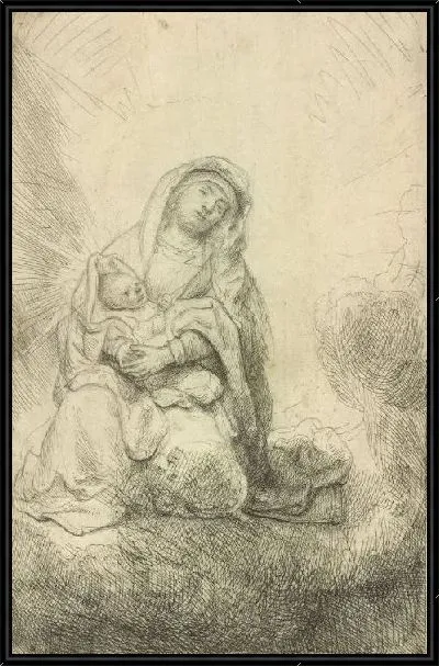 Картина Мадонна с младенцем (1641)
