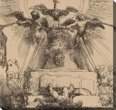 Картина Феникс или статуя (1658)