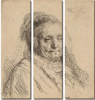Картина Бюст старого мужчины (1631)