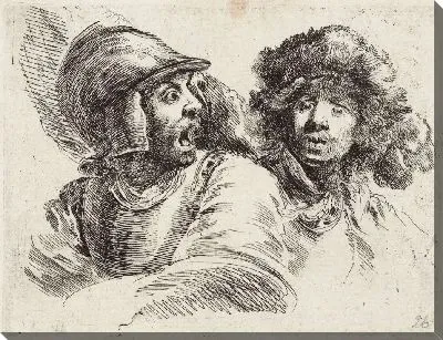 Картина Женщина, склоняющаяся над нижней дверью(1761)