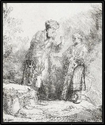 Картина Авраам и Исаак (1645)