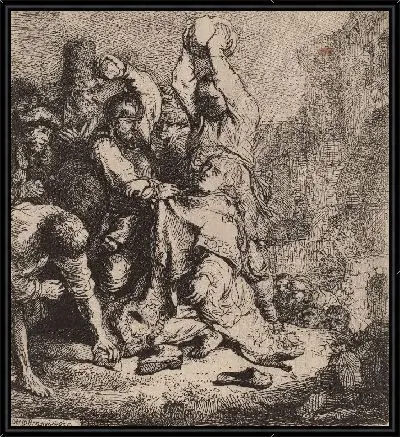 Картина Забрасывание камнями Святого Стефана (1635)