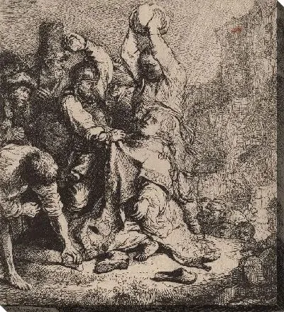 Картина Забрасывание камнями Святого Стефана (1635)