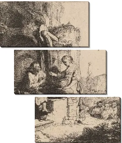 Картина Христос и самаритянка среди руин (1634)