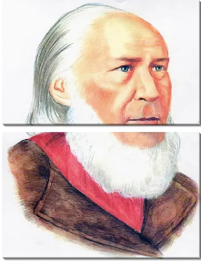 Модульная картина Аксаков Сергей №3