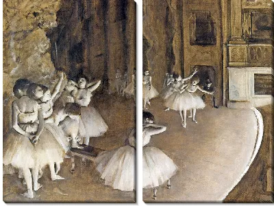 Картина Репетиция балета на сцене (1874)