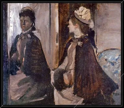 Картина Мадам Жантод в зеркале (1875)