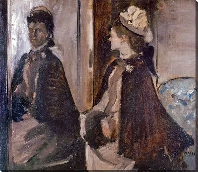 Картина Мадам Жантод в зеркале (1875)