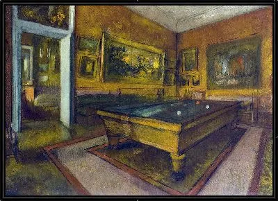 Бильярдная в Мениль-Юбер (1892)