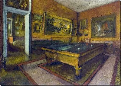 Бильярдная в Мениль-Юбер (1892)