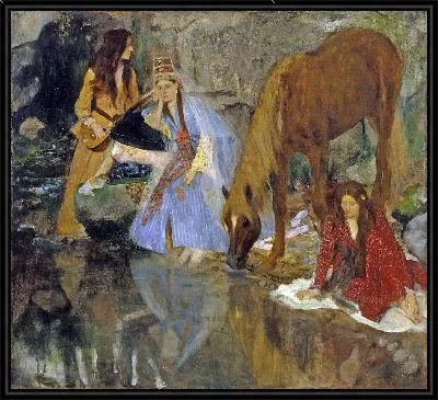 Картина Мадемуазель Фиокр на балете Источник (1867-1868)