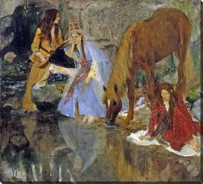 Картина Мадемуазель Фиокр на балете Источник (1867-1868)