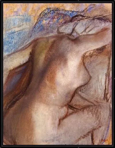 Картина После ванны женщина вытирается (1884 - 1886)