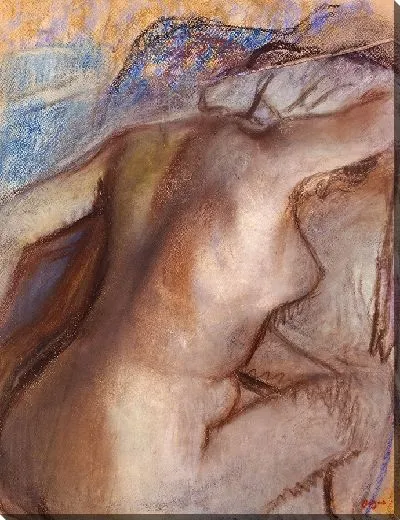 Картина После ванны женщина вытирается (1884 - 1886)