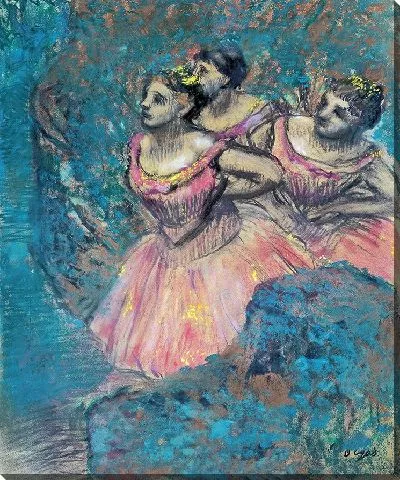 Картина Три танцовщицы в красных платьях (1896)