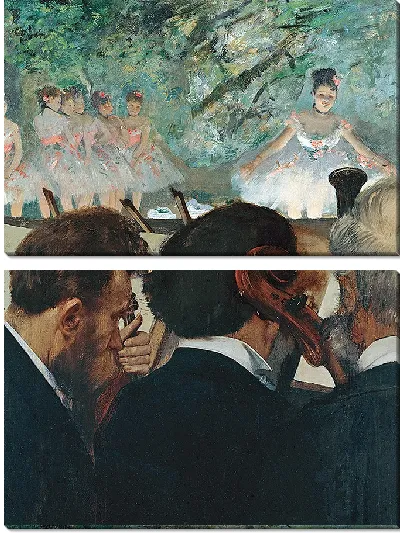 Картина Музыканты в оркестре (1872)