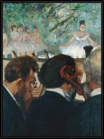 Картина Музыканты в оркестре (1872)