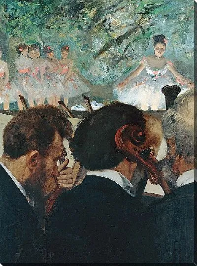 Картина Музыканты в оркестре (1872)