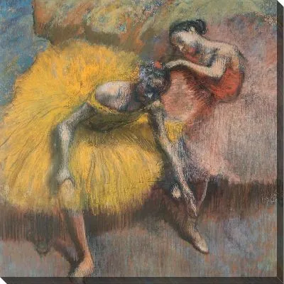 Картина Две танцовщицы, желтые и розовые (1898)