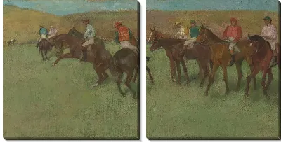 Картина Перед скачками (1875/1885)