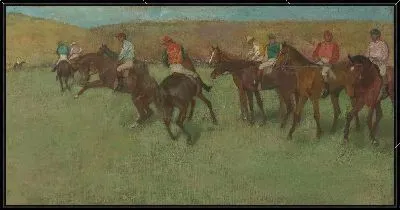 Картина Перед скачками (1875/1885)