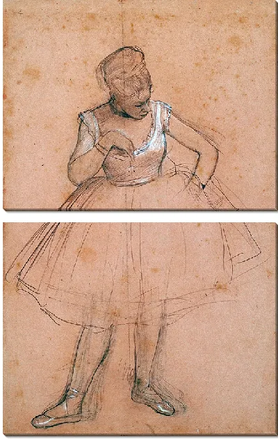 Картина Балерина поправляет костюм (1872-1873)