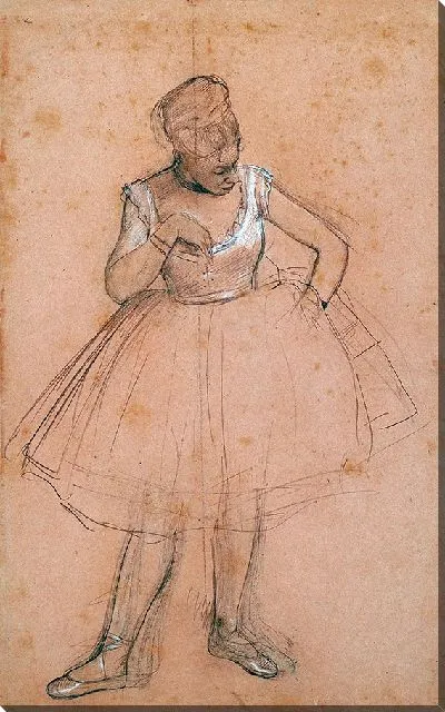 Картина Балерина поправляет костюм (1872-1873)