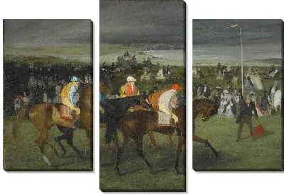 Картина На скачках: старт (1860-1862)
