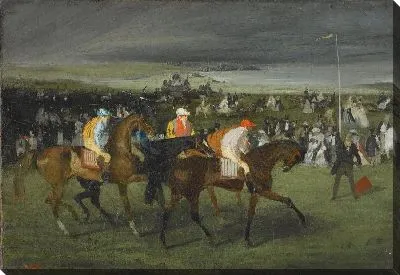 Картина На скачках: старт (1860-1862)