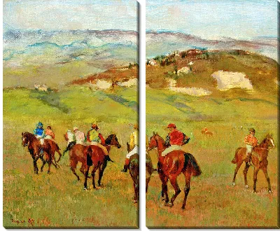 Картина Жокеи на отдаленных холмах (1884)
