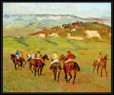 Картина Жокеи на отдаленных холмах (1884)